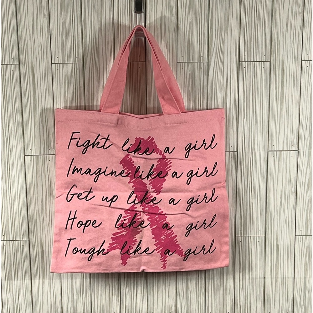 Pink Breast Cancer Awareness Tote - Picture 2 of 5